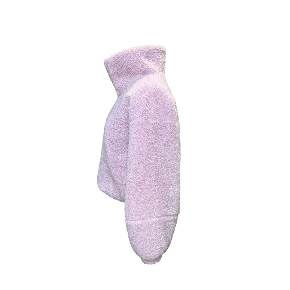 💗 𝐋𝐔𝐋𝐔𝐋𝐄𝐌𝐎𝐍 Pink Peony Sherpa Jacket + Cap Set (Size 8) - Picture 5 of 13